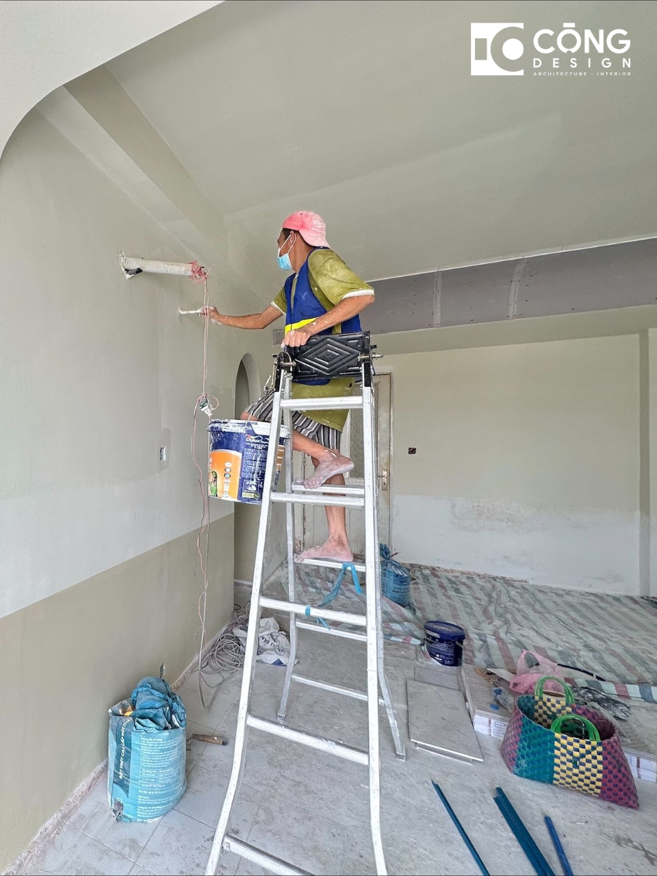 Thi công sơn nước dự án thi công cải tao căn hộ Trương Định Quận 3